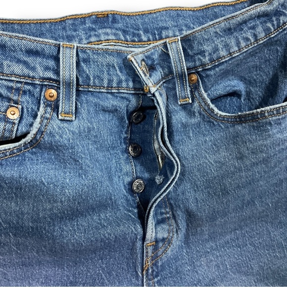 Levi's 501 S Jeans Sz 29 Skinny Button Fly Classic Denim - Picture 6 of 14